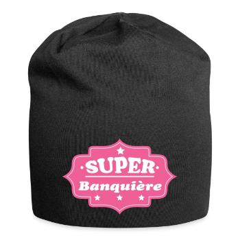 SUPER Banker - Jersey Beanie - black - Front