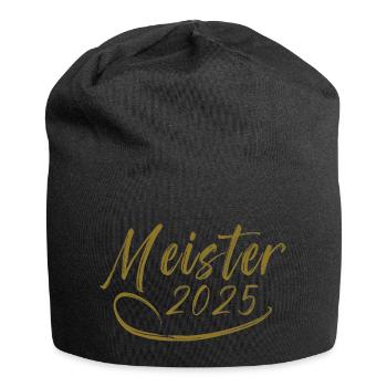 Meister 2025 - Jersey-Beanie - Schwarz - Vorne