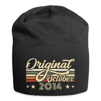 October 2014 Birthday in October - October 2014 - Jersey Beanie - black - Front