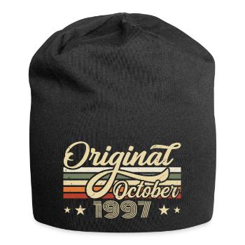 October 1997 Birthday in October - October 1997 - Jersey Beanie - black - Front