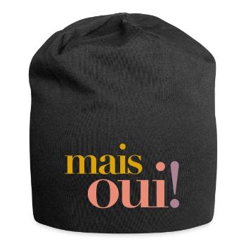 Oh ! –L’attitude française face à la vie - Bonnet en jersey - noir - Devant