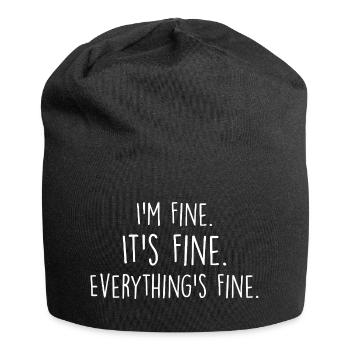 i'm fine, it's fine, everything's fine - Bonnet en jersey - noir - Devant