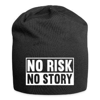 No Risk No Story - Jersey Beanie - black - Front