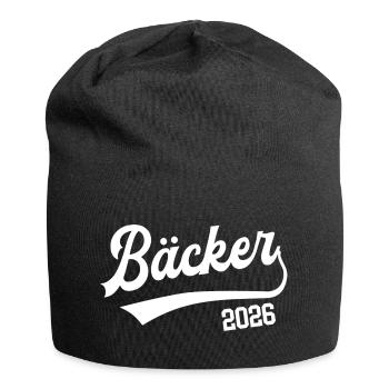 Bäcker 2026 Ausbildung Beruf Bäckerei Azubi - Jersey-Beanie - Schwarz - Vorne