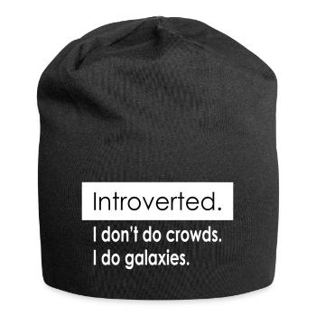 Citations d’introverti - Bonnet en jersey - noir - Devant