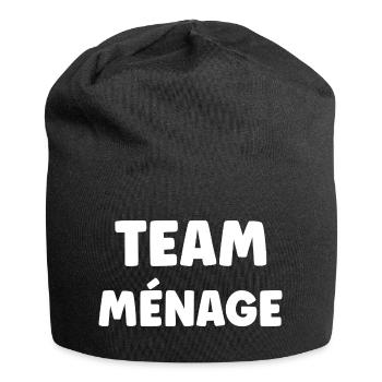 TEAM MÉNAGE - Bonnet en jersey - noir - Devant