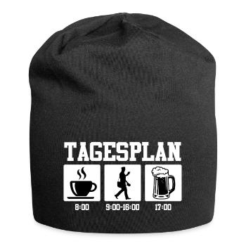 Postman DAILY SCHEDULE Parcel Deliverer Funny - Jersey Beanie - black - Front
