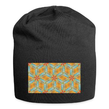 Kaleidoscope Autumn Tide - Jersey Beanie - black - Front