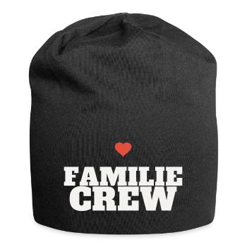Familie Crew Family Zusammenhalt Team Liebe Gruppe - Jersey-Beanie - Schwarz - Vorne