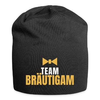 Team Braeutigam JGA Junggesellenabschied Groom - Jersey-Beanie - Schwarz - Vorne