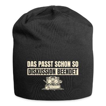 Handwerk Das passt schon so - Handwerker Geschenk - Jersey-Beanie - Schwarz - Vorne