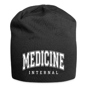 Don pour étudiants en médecine interne - Bonnet en jersey - noir - Devant