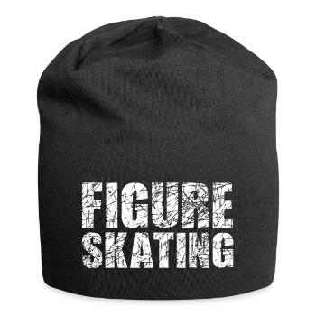 Figure Skating Eiskunstlauf - Jersey-Beanie - Schwarz - Vorne