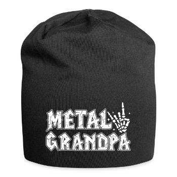 Metal Opa Geschenk Opa Heavy Metal Rock - Jersey-Beanie - Schwarz - Vorne