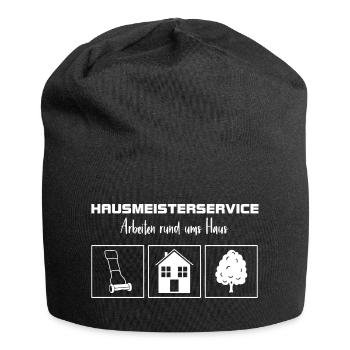 Working around the house - concierge service - Jersey Beanie - black - Front