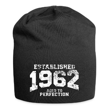 established 1962 - aged to perfection (de) - Jersey-Beanie - Schwarz - Vorne