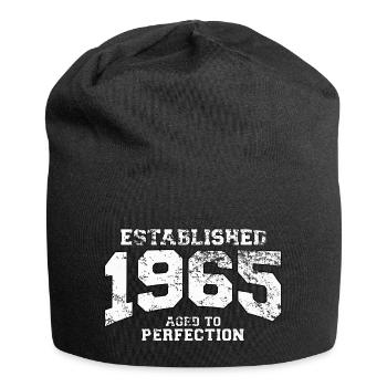 established 1965 - aged to perfection (de) - Jersey-Beanie - Schwarz - Vorne