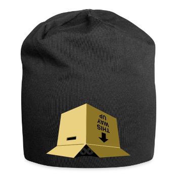 A moving box - Jersey Beanie - black - Front