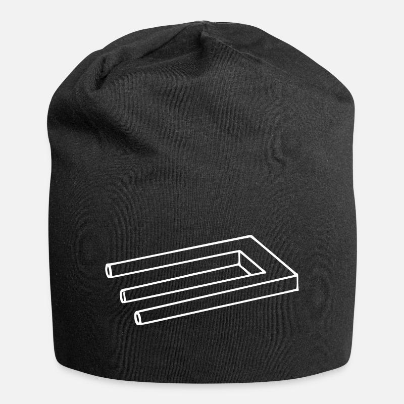 Illusion d'optique hallucination - Bonnet en jersey - noir