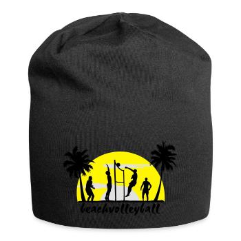 Volley-ball, Beach-volley, Beach Volleyball - Bonnet en jersey - noir - Devant