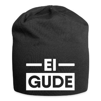Ei Gude - Jersey-Beanie - Schwarz - Vorne