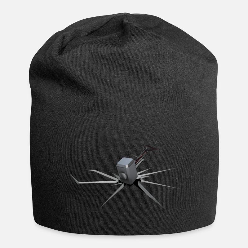 Hammer von Thor - Jersey-Beanie - Schwarz
