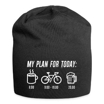 Plan Today: Coffee Cycle Cheers - Jersey Beanie - black - Front