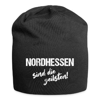 Nordhessen sind die geilsten - Jersey-Beanie - Schwarz - Vorne