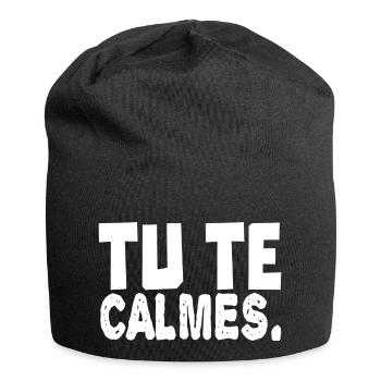 tu te calmes - Bonnet en jersey - noir - Devant