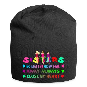 Schwestern T-shirt Partnerlook Geschenk Englisch - Jersey-Beanie - Schwarz - Vorne