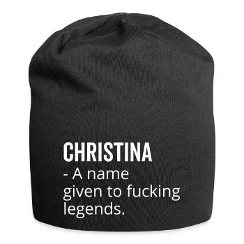 Christina un nom donné à Fucking Legends - Bonnet en jersey - noir - Devant