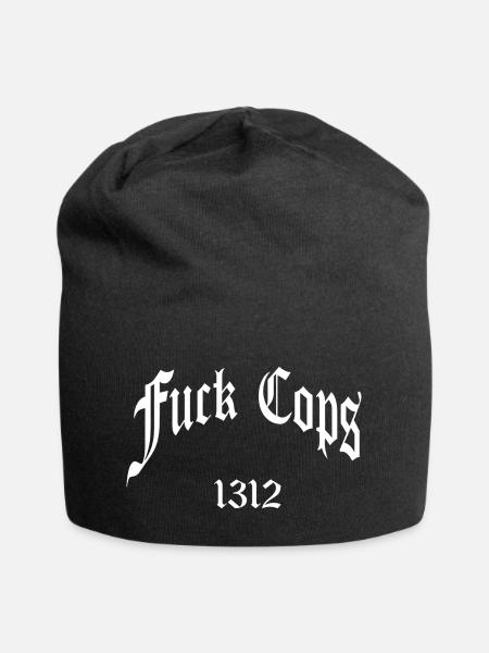 Fuck Cops 1312 - Jersey-Beanie - Schwarz