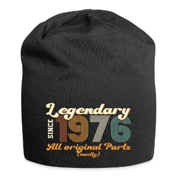 Cadeau original vintage 1976 46ème anniversaire - Bonnet en jersey - noir - Devant