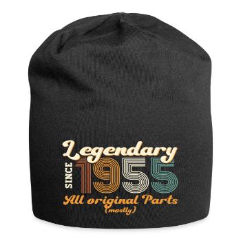 Cadeau original vintage 1955 67ème anniversaire - Bonnet en jersey - noir - Devant