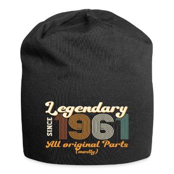 Original vintage 1961 61st birthday gift - Jersey Beanie - black - Front