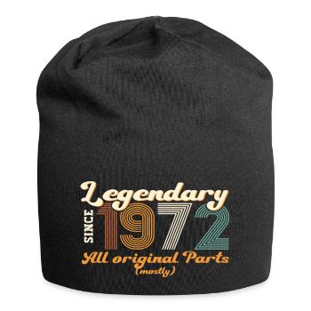 Cadeau original vintage 1972 50ème anniversaire - Bonnet en jersey - noir - Devant