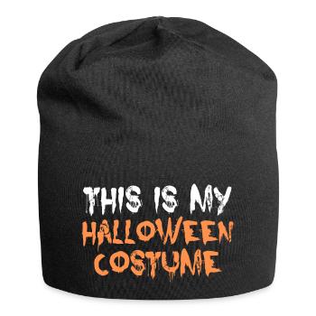 Ceci est mon costume d’Halloween t-shirt costume costume - Bonnet en jersey - noir - Devant