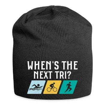 When's the next Tri? Triathlete Triathlon - Jersey Beanie - black - Front
