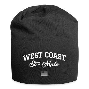 WEST COAST St Malo Breton flag - Jersey Beanie - black - Front