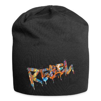Rebel Rebels Drôle Musique Rétro Hip Hop Rocknroll - Bonnet en jersey - noir - Devant