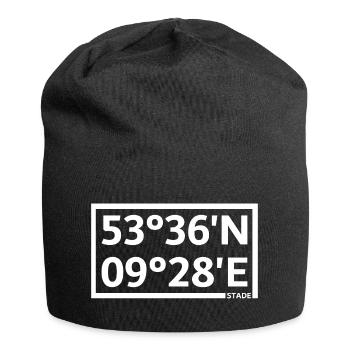 Coordonnées du stade - Bonnet en jersey - noir - Devant