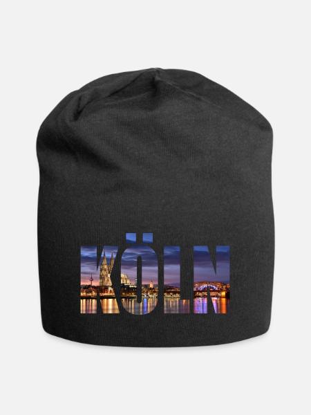 KÖLN SKYLINE - Jersey-Beanie - Schwarz