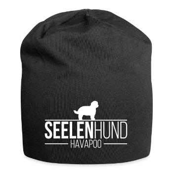 Havapoo Seelenhund Hund Hundespruch Wilsigns - Jersey-Beanie - Schwarz - Vorne