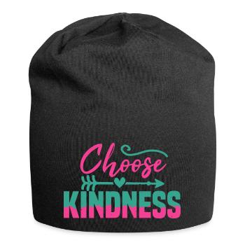 WÄHLEN SIE FREUNDLICHKEIT - Jersey-Beanie - Schwarz - Vorne