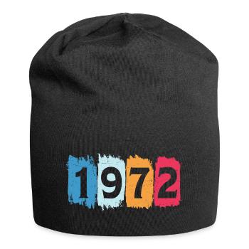 T-shirt rétro 1972 72 millésime 1972 - Bonnet en jersey - noir - Devant