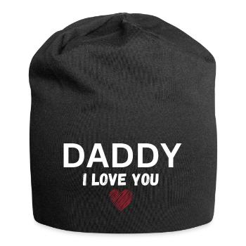 Daddy I love you - Jersey Beanie - black - Front