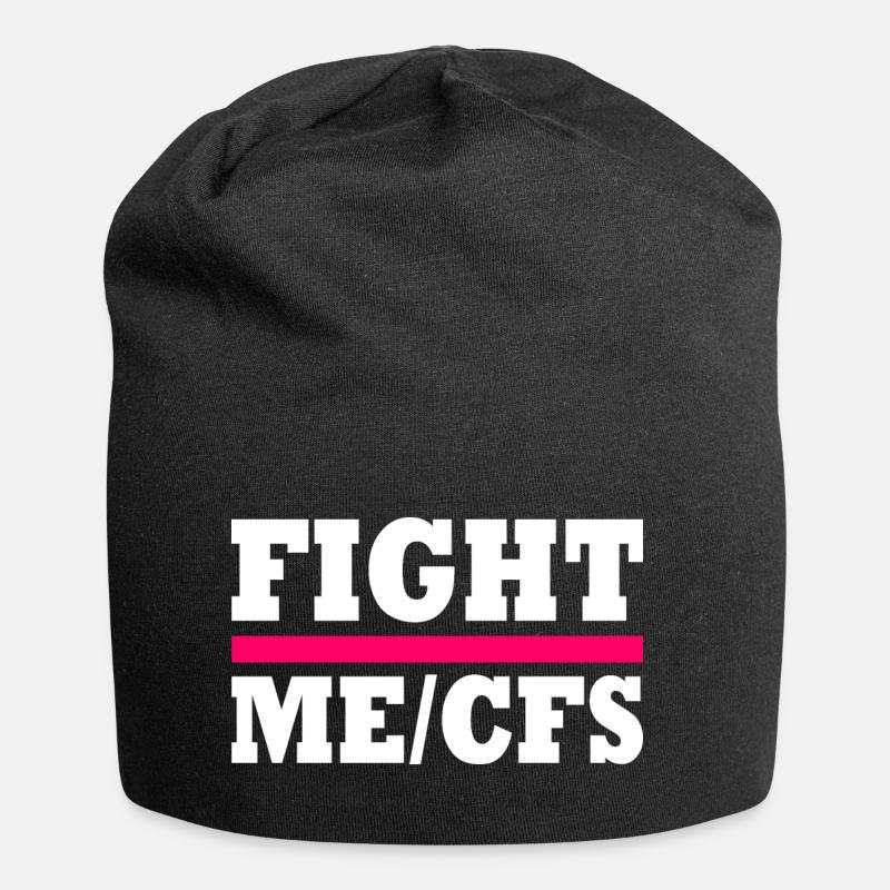 Me/cfs - fight me/cfs - Jersey-Beanie - Schwarz