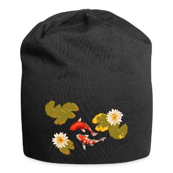 Meerestiere - Jersey-Beanie - Schwarz - Vorne