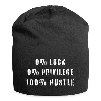 Citation de l’agitation Pas de chance Privilège - Bonnet en jersey - noir - Devant
