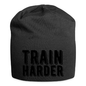 Gym Entraînement Entraînement plus dur Musculation - Bonnet en jersey - noir - Devant
